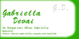 gabriella devai business card